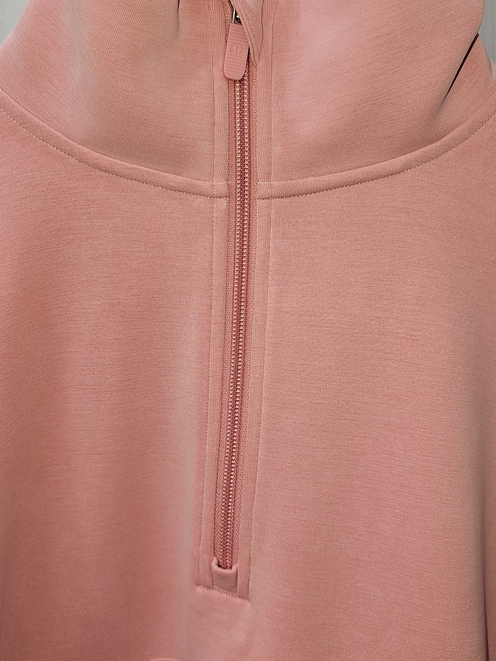 Lululemon NWT Brushed Softstreme Half Zip Pink Tide Sz 12 - Picture 6 of 15
